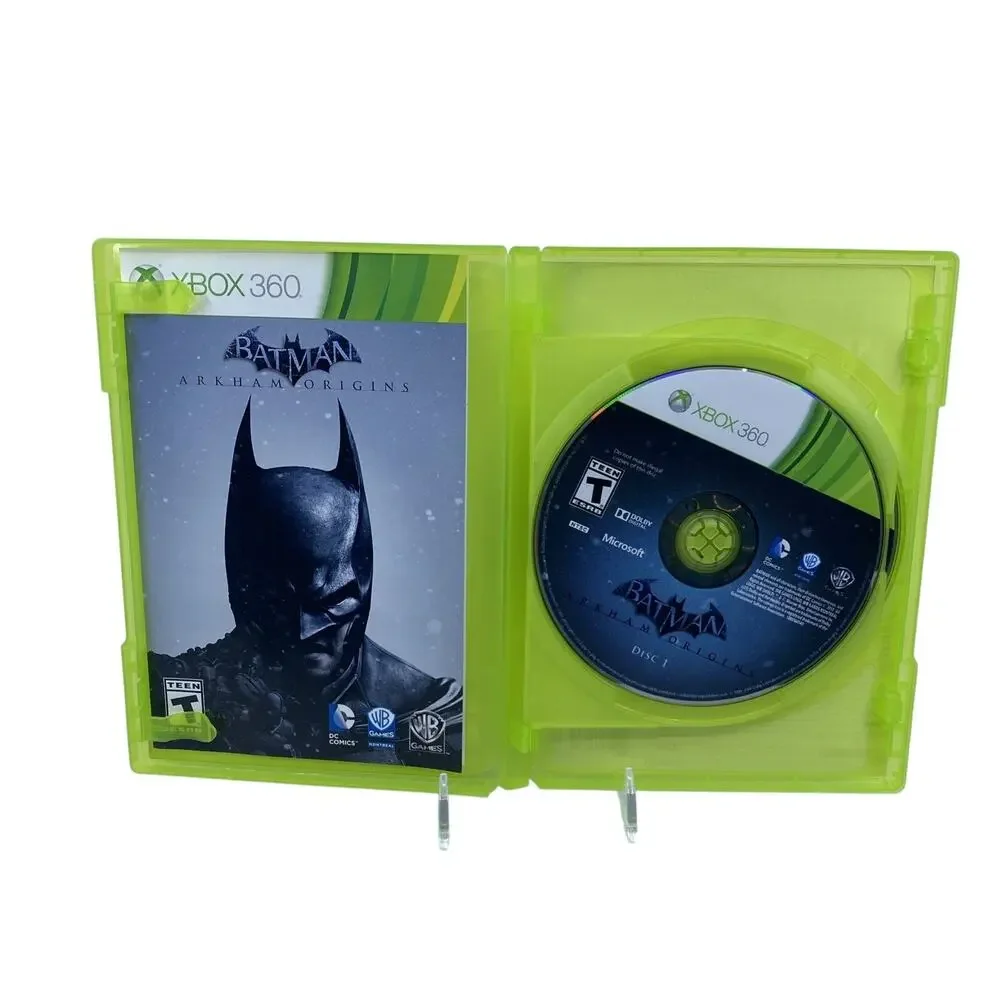 Batman Arkham Origins CIB & Arkham City Xbox 360 Game Lot Complete Tested